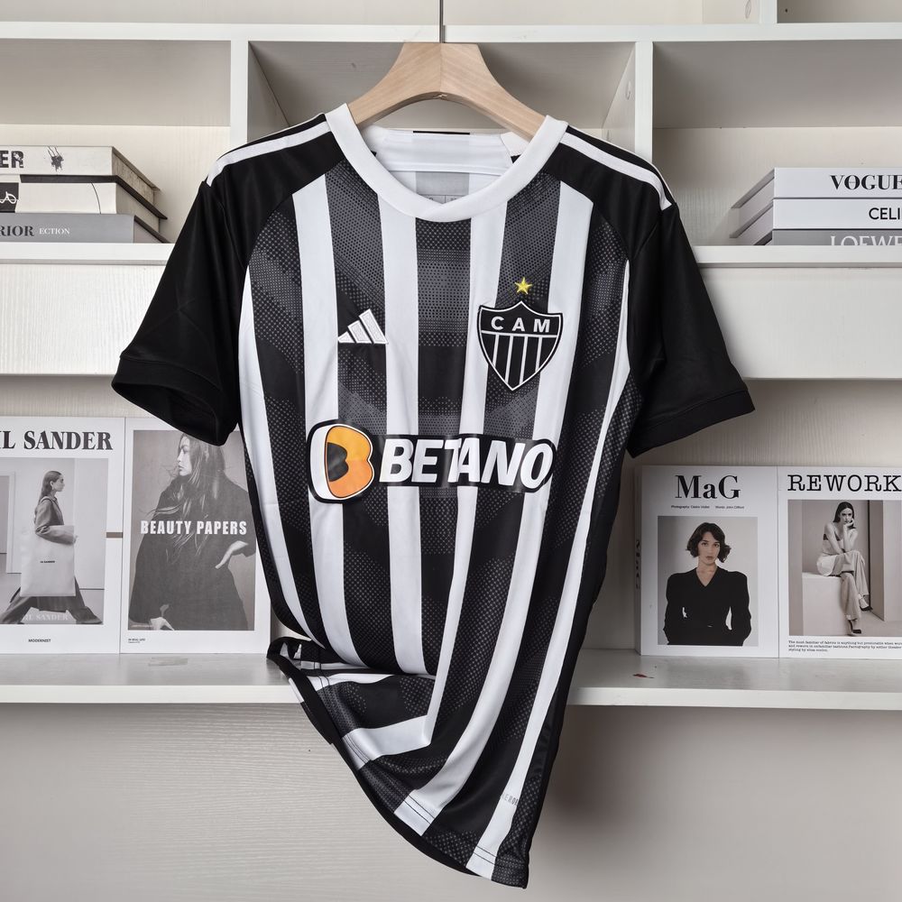 Camisa Atlético MG 2025 Preta e Branca
