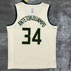 Regata Milwaukee Bucks City Edition 18/19 Giannis Antetokounmpo Creme