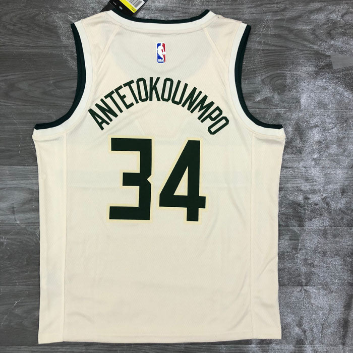 Regata Milwaukee Bucks City Edition 18/19 Giannis Antetokounmpo Creme