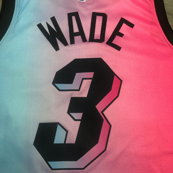 Regata Miami Heat City Edition 20/21 Dwayne Wade Rosa e Azul