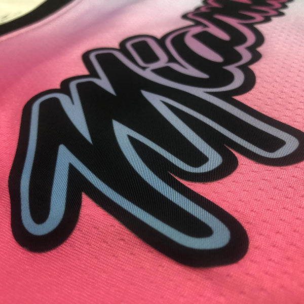 Regata Miami Heat City Edition 20/21 Dwayne Wade Rosa e Azul