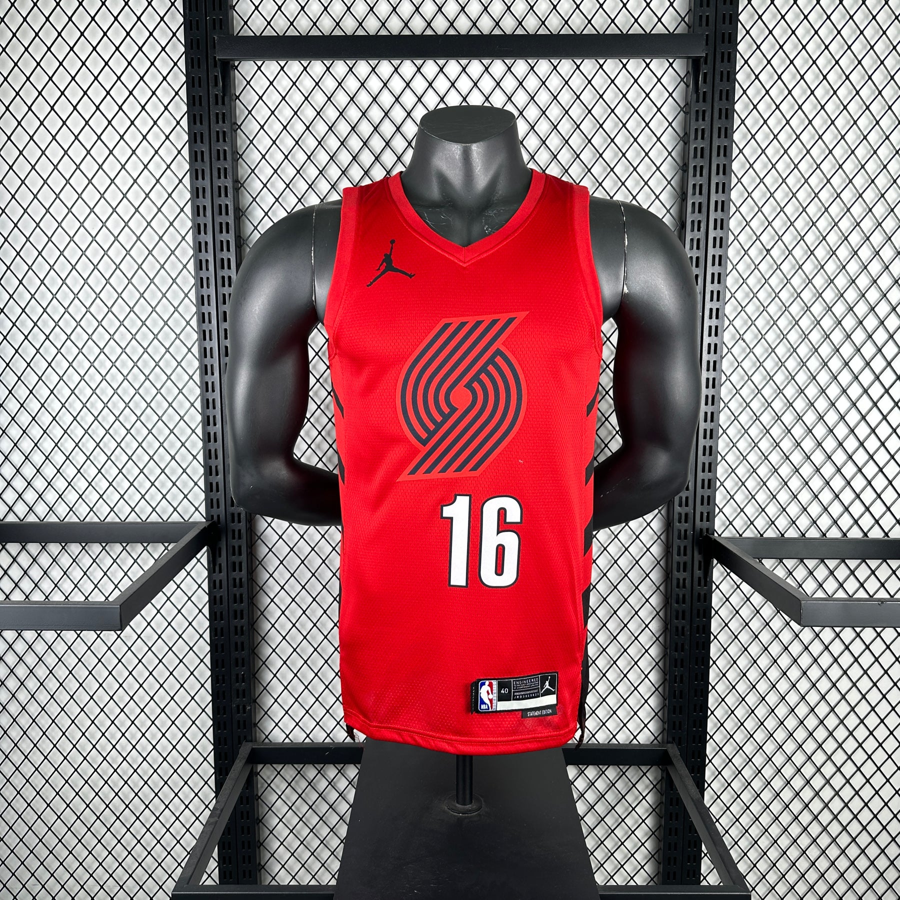 Regata Portland Trail Blazers Statement Edition Yang Vermelha