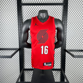 Regata Portland Trail Blazers Statement Edition Yang Vermelha