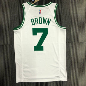 Regata Boston Celtics Edição 75 anos 21/22 Jaylen Brown Branca