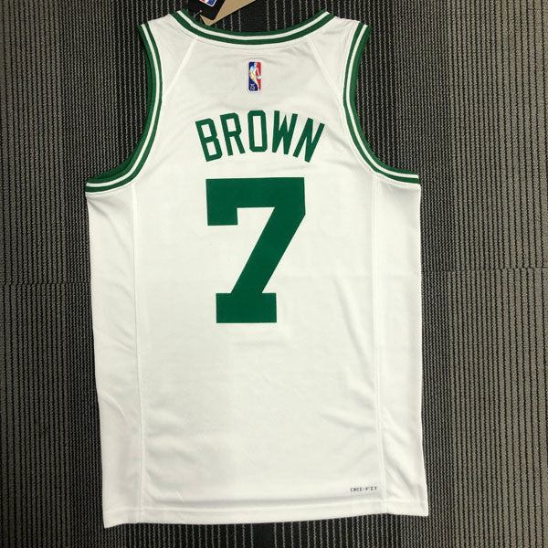 Regata Boston Celtics Edição 75 anos 21/22 Jaylen Brown Branca