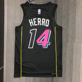 Regata Miami Heat City Edição 75 anos Tyler Herro Preta