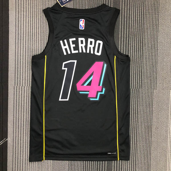 Regata Miami Heat City Edição 75 anos Tyler Herro Preta
