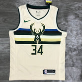 Regata Milwaukee Bucks City Edition 18/19 Giannis Antetokounmpo Creme