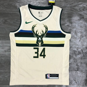 Regata Milwaukee Bucks City Edition 18/19 Giannis Antetokounmpo Creme