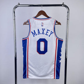 Regata Philadelphia 76ers Association Edition 23/24 Tyrese Maxey Branca