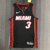 Regata Miami Heat Icon Edição 75 anos Dwayne Wade Preta