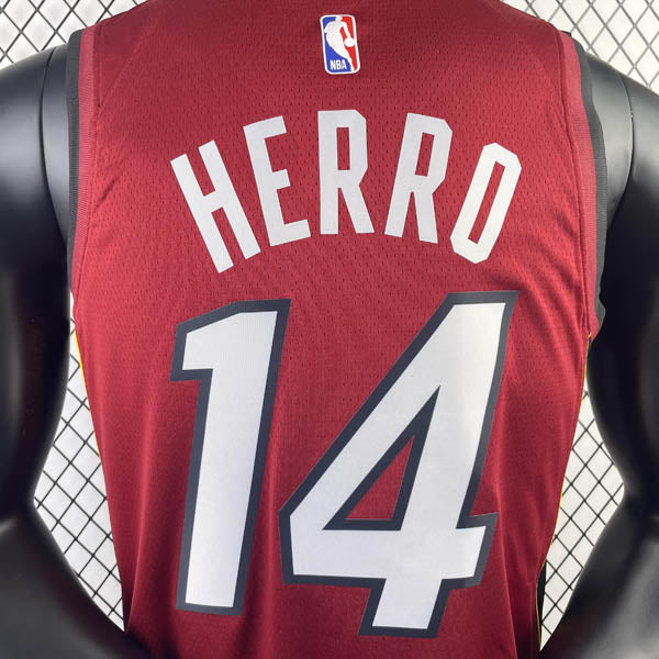 Regata Miami Heat Statement Edition 23/24 Tyler Herro Vermelha