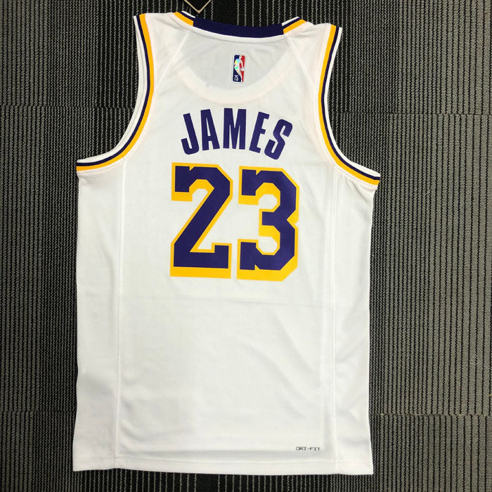 Regata Los Angeles Lakers Edição 75 anos LeBron James 23 Branca