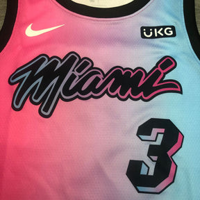 Regata Miami Heat City Edition 20/21 Dwayne Wade Rosa e Azul