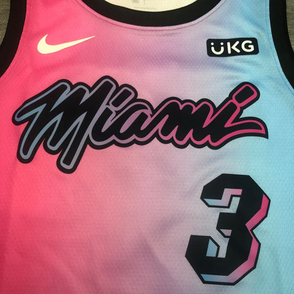 Regata Miami Heat City Edition 20/21 Dwayne Wade Rosa e Azul
