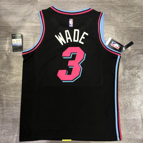 Regata Miami Heat Vice Edition Dwayne Wade Preta