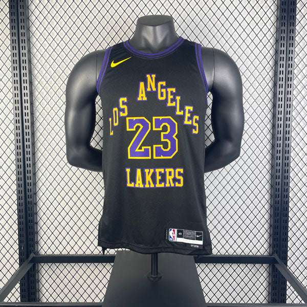 Regata Los Angeles Lakers City Edition 23/24 LeBron James Preta