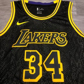 Regata Los Angeles Lakers Black Mamba Shaquille O'Neal Preta