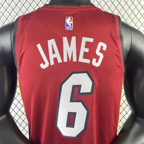 Regata Miami Heat Statement Edition LeBron James Vermelha