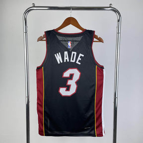 Regata Miami Heat Icon Edition Dwayne Wade Preta