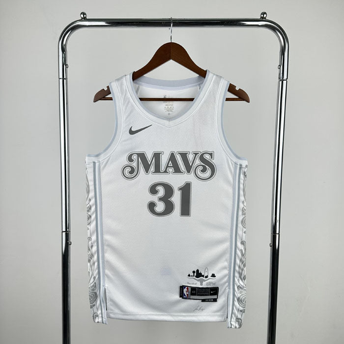 Regata Dallas Mavericks City Edition 24/25 Klay Thompson Branca