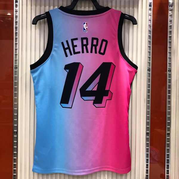 Regata Miami Heat City Edition 20/21 Tyler Herro Rosa e Azul