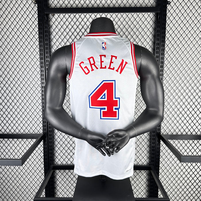 Regata Houston Rockets City Edition 23/24 Jalen Green Branca