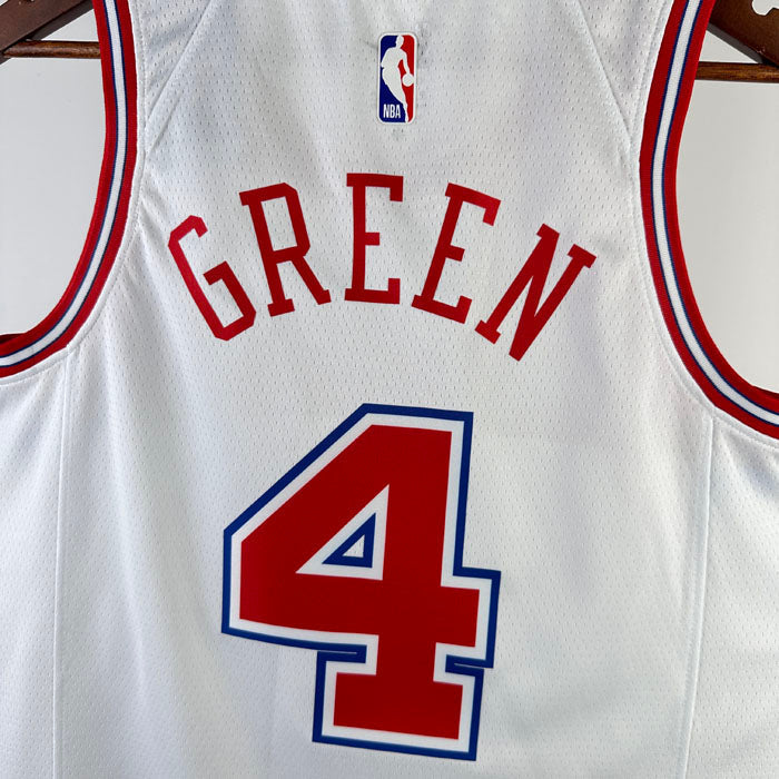 Regata Houston Rockets City Edition 23/24 Jalen Green Branca