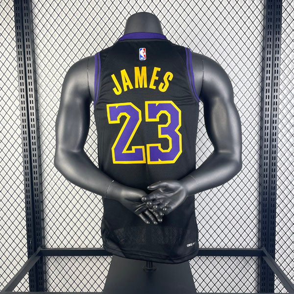 Regata Los Angeles Lakers City Edition 23/24 LeBron James Preta