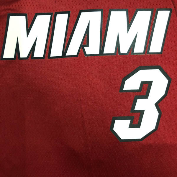 Regata Miami Heat Statement Edição 75 anos Dwayne Wade Vermelha