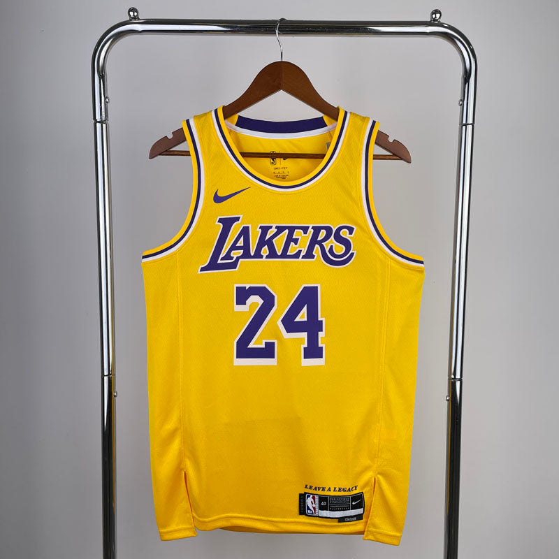 Regata Los Angeles Lakers Icon Edition Kobe Bryant 24 Amarela