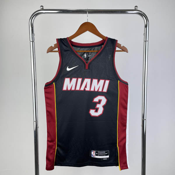 Regata Miami Heat Icon Edition Dwayne Wade Preta