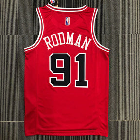 Regata Chicago Bulls Icon Edição 75 anos Dennis Rodman Vermelha