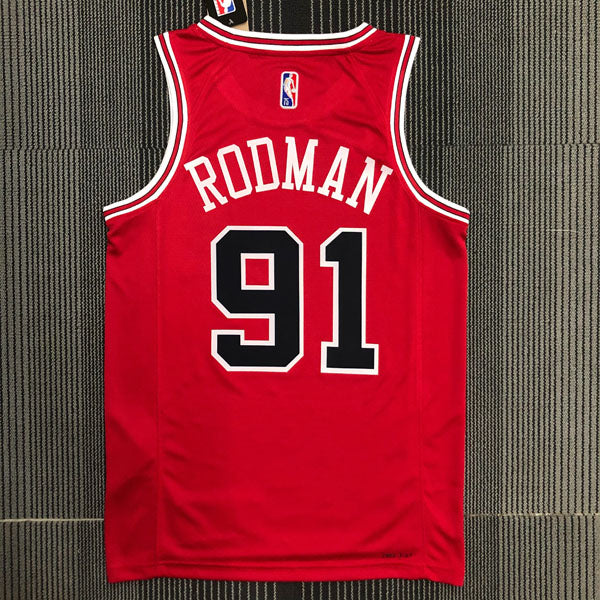 Regata Chicago Bulls Icon Edição 75 anos Dennis Rodman Vermelha