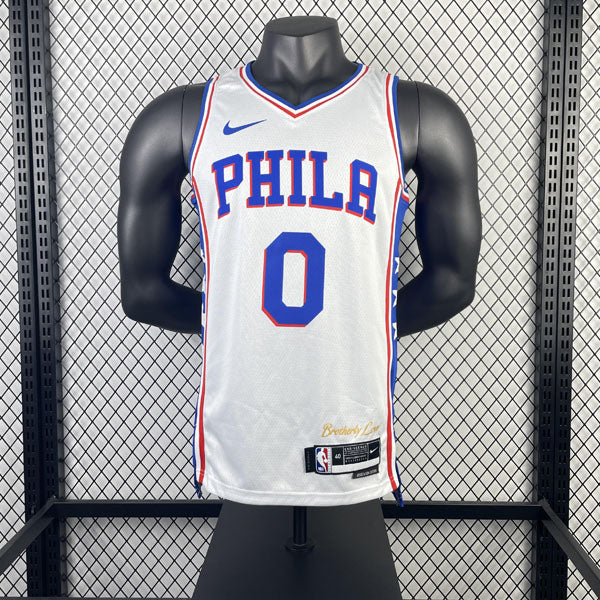 Regata Philadelphia 76ers Association Edition 23/24 Tyrese Maxey Branca