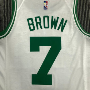 Regata Boston Celtics Edição 75 anos 21/22 Jaylen Brown Branca