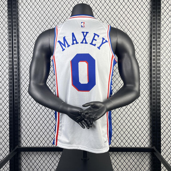 Regata Philadelphia 76ers Association Edition 23/24 Tyrese Maxey Branca