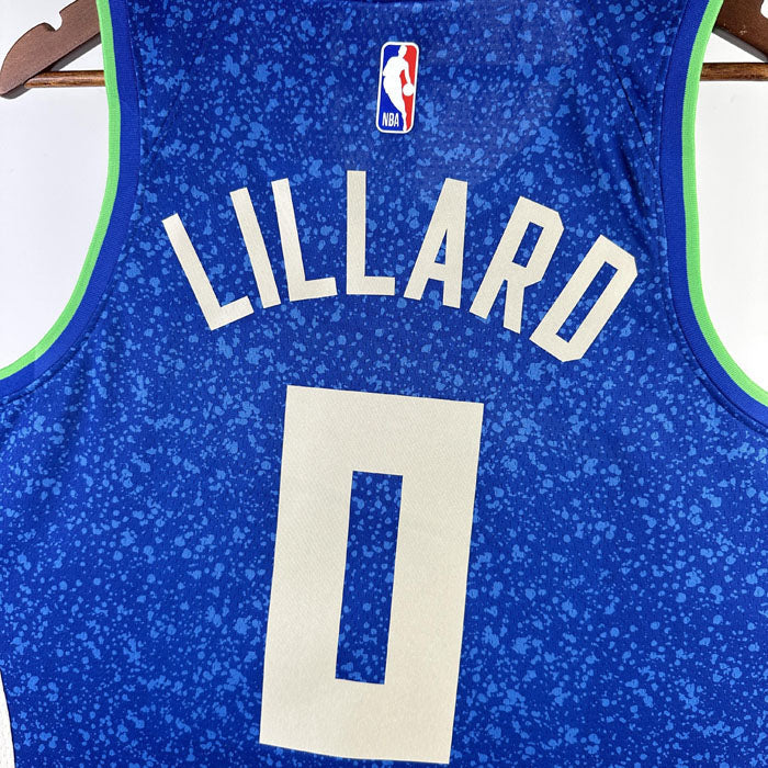 Regata Milwaukee Bucks City Edition 23/24 Damian Lillard Azul