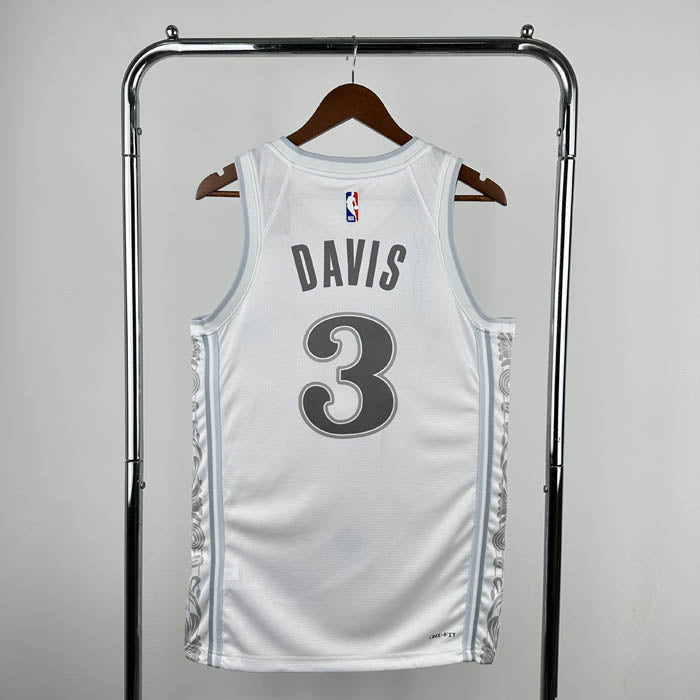 Regata Dallas Mavericks City Edition 24/25 Anthony Davis Branca