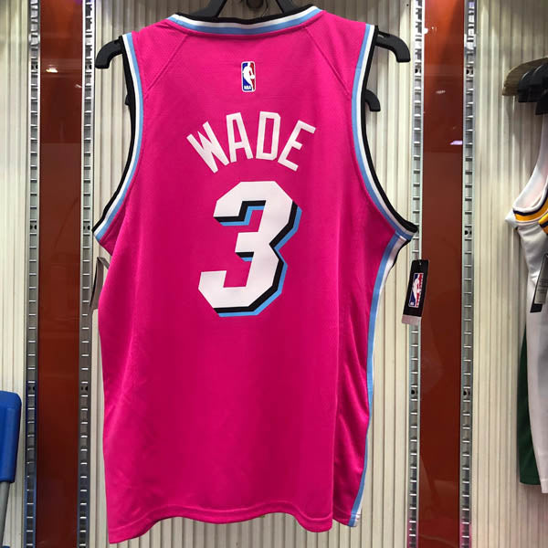 Regata Miami Heat Vice Edition Dwayne Wade Rosa