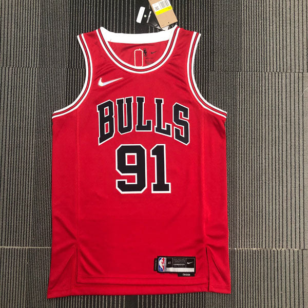 Regata Chicago Bulls Icon Edição 75 anos Dennis Rodman Vermelha