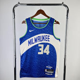 Regata Milwaukee Bucks City Edition 23/24 Giannis Antetokounmpo Azul
