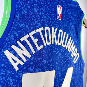 Regata Milwaukee Bucks City Edition 23/24 Giannis Antetokounmpo Azul