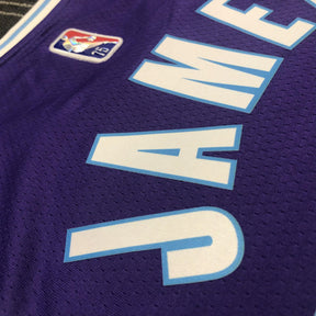 Regata Lakers Edição Diamante 75 anos City 21/22 Lebron James 23 Roxa