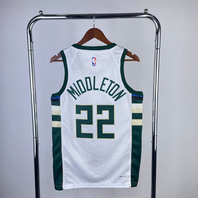 Regata Milwaukee Bucks Association Edition 23/24 Khris Middleton Branca