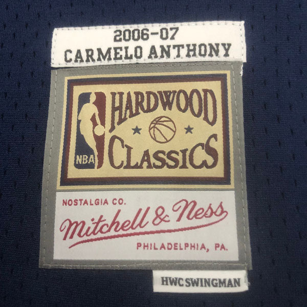 Regata Denver Nuggets Retrô Mitchell & Ness 2006/2007 Carmelo Anthony Azul