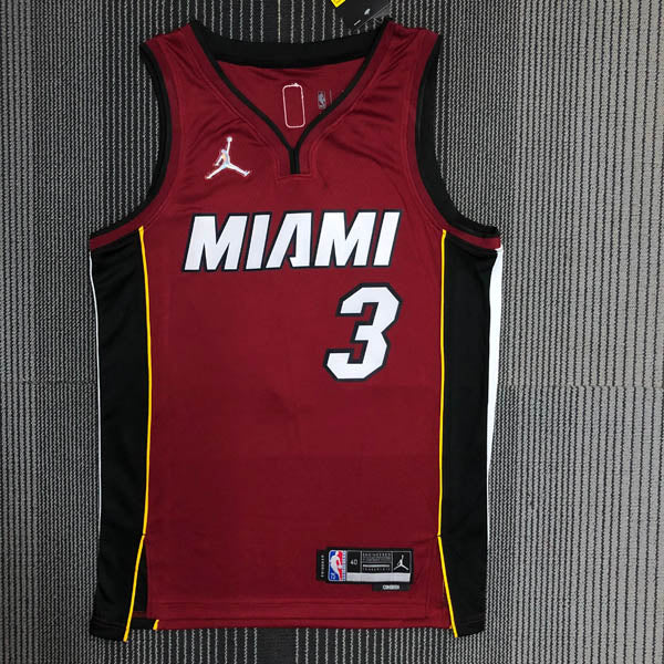 Regata Miami Heat Statement Edição 75 anos Dwayne Wade Vermelha