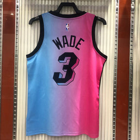 Regata Miami Heat City Edition 20/21 Dwayne Wade Rosa e Azul