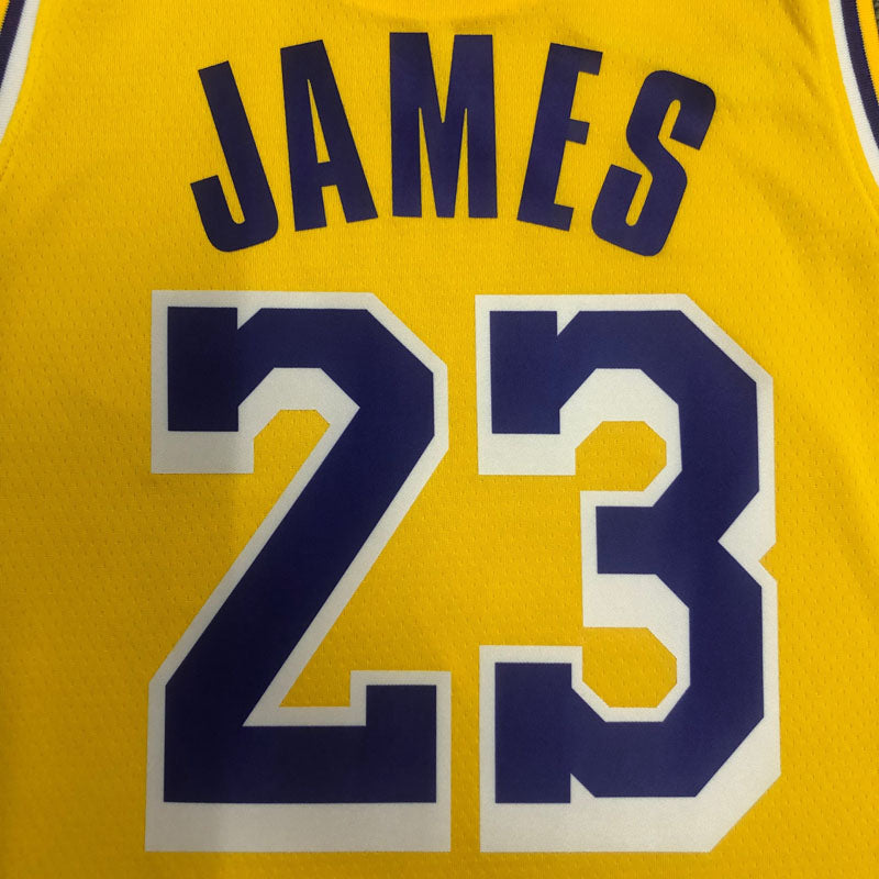 Regata Los Angeles Lakers Edição Diamante 75 anos 21/22 Lebron James 23 Amarela