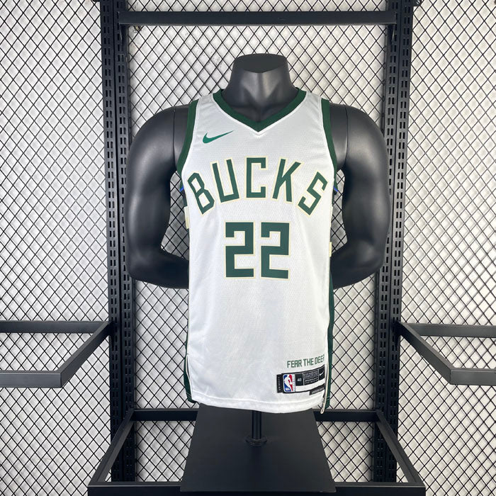 Regata Milwaukee Bucks Association Edition 23/24 Khris Middleton Branca
